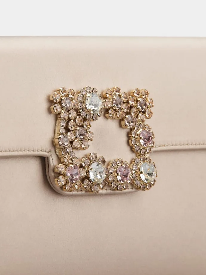 Roger Vivier Efflorescence Clutch in satin Sale