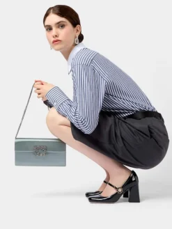 Roger Vivier Efflorescence Clutch in satin Outlet
