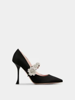 Roger Vivier Efflorescence Mary Jane Pumps in satin New