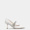 Roger Vivier Efflorescence Mary Jane Pumps in satin Discount