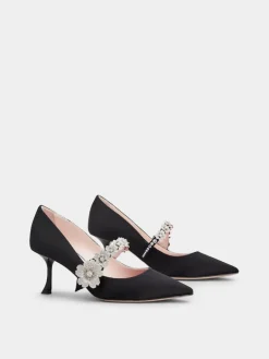 Roger Vivier Efflorescence Mary Jane Pumps in satin Best