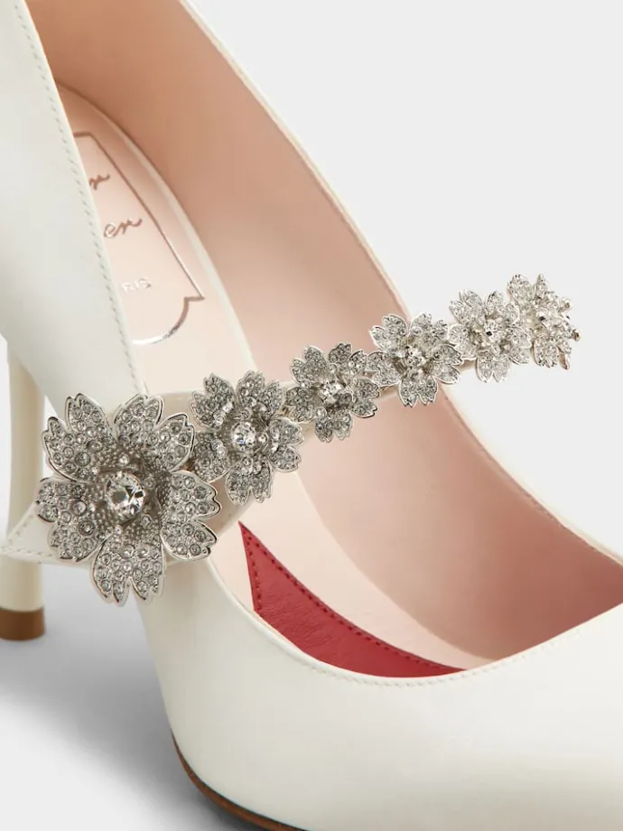 Roger Vivier Efflorescence Mary Jane Pumps in satin Hot