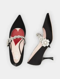 Roger Vivier Efflorescence Mary Jane Pumps in satin Best