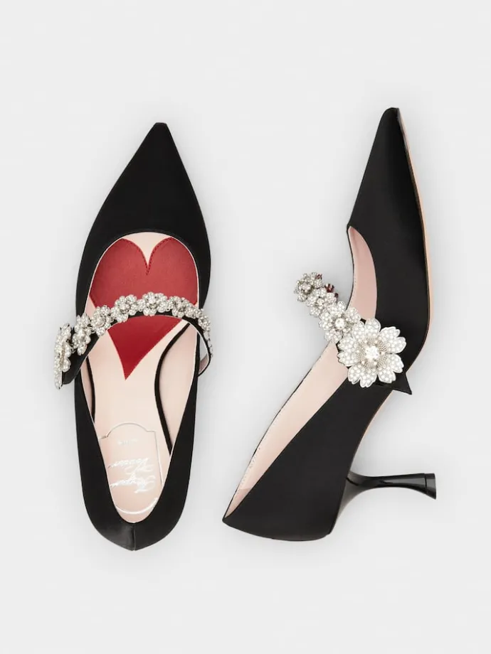 Roger Vivier Efflorescence Mary Jane Pumps in satin Best