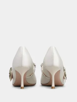 Roger Vivier Efflorescence Mary Jane Pumps in satin Discount