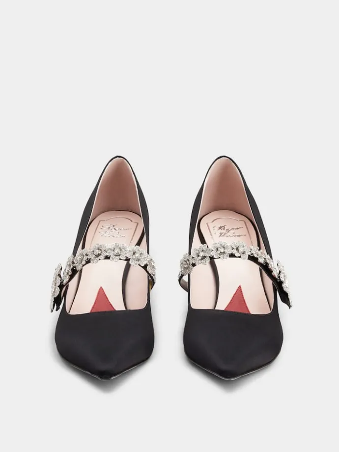 Roger Vivier Efflorescence Mary Jane Pumps in satin Best