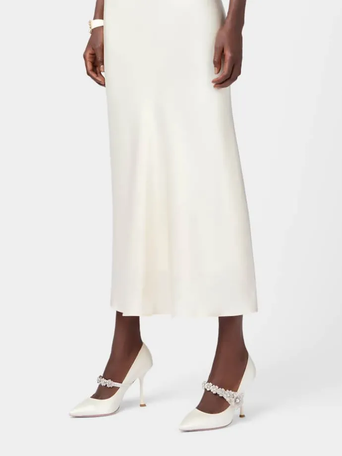 Roger Vivier Efflorescence Mary Jane Pumps in satin Hot