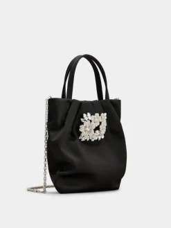 Roger Vivier Efflorescence Micro Bag in satin Discount