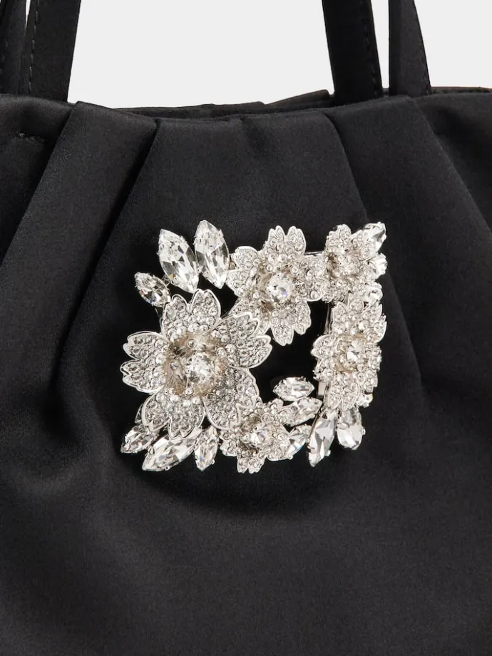 Roger Vivier Efflorescence Micro Bag in satin Discount