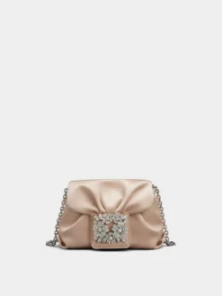 Roger Vivier Efflorescence Micro Clutch in satin Clearance