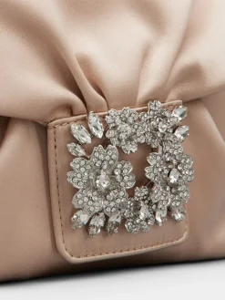 Roger Vivier Efflorescence Micro Clutch in satin Clearance