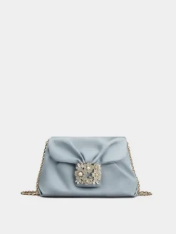 Roger Vivier Efflorescence Mini Clutch in satin Outlet