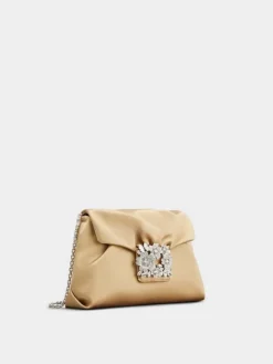 Roger Vivier Efflorescence Mini Clutch in satin Clearance