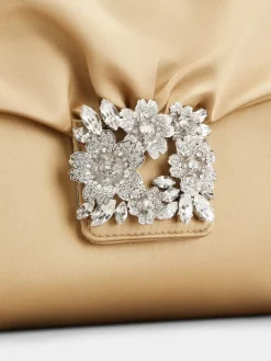 Roger Vivier Efflorescence Mini Clutch in satin Clearance