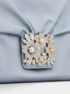 Roger Vivier Efflorescence Mini Clutch in satin Outlet