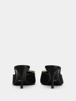 Roger Vivier Efflorescence Mules in satin Sale