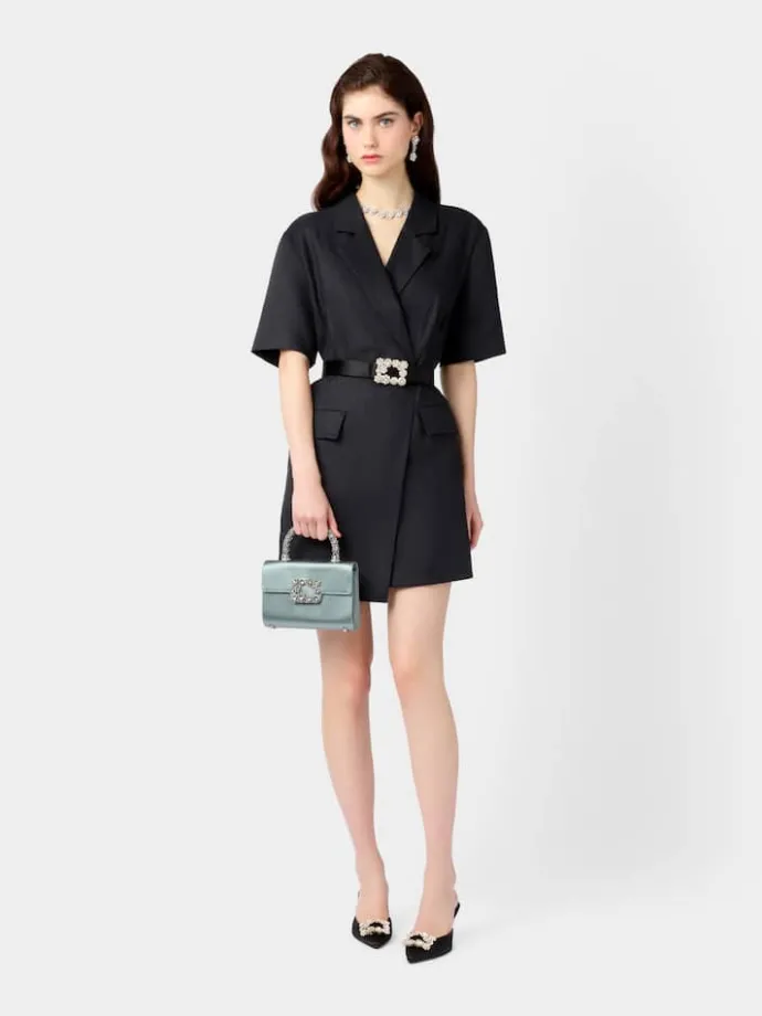 Roger Vivier Efflorescence Mules in satin Sale
