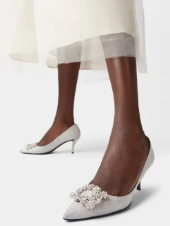 Roger Vivier Efflorescence Pumps in glitter Discount
