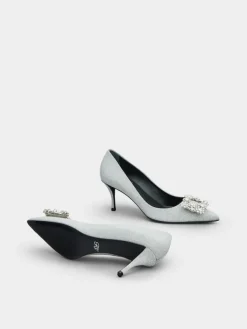 Roger Vivier Efflorescence Pumps in glitter Discount