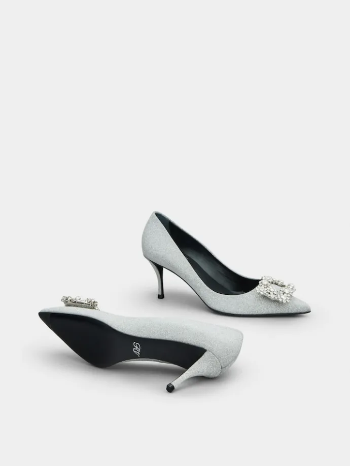 Roger Vivier Efflorescence Pumps in glitter Discount