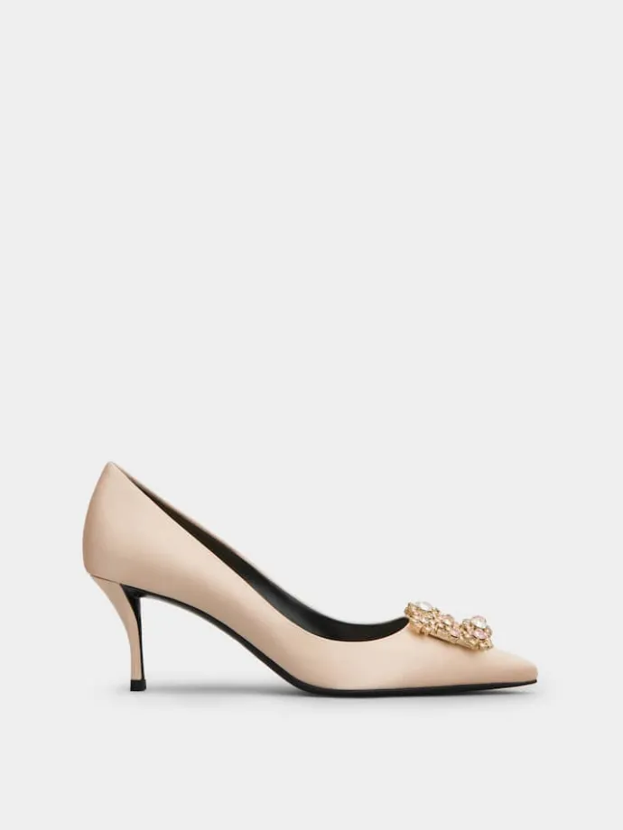 Roger Vivier Efflorescence Pumps in satin Outlet