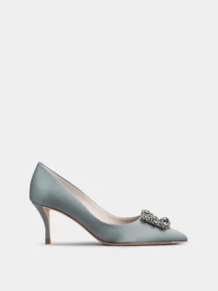 Roger Vivier Efflorescence Pumps in satin Clearance