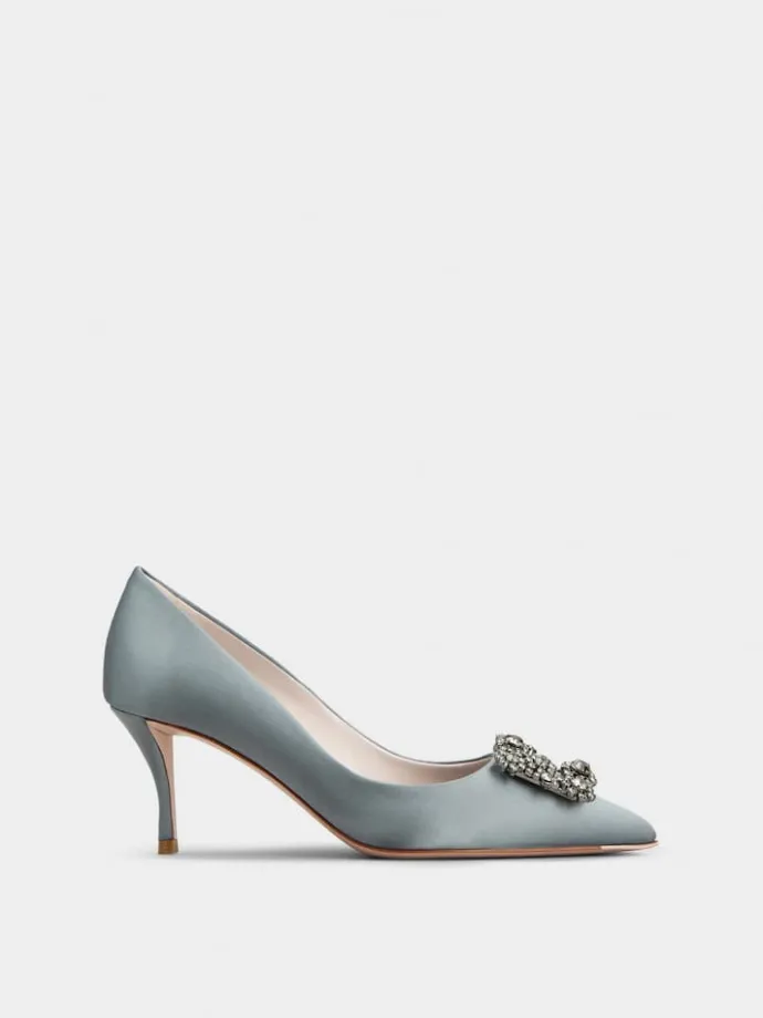 Roger Vivier Efflorescence Pumps in satin Clearance