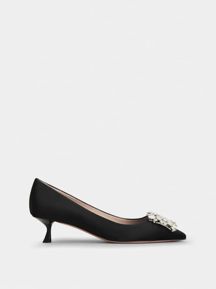 Roger Vivier Efflorescence Pumps in satin Hot