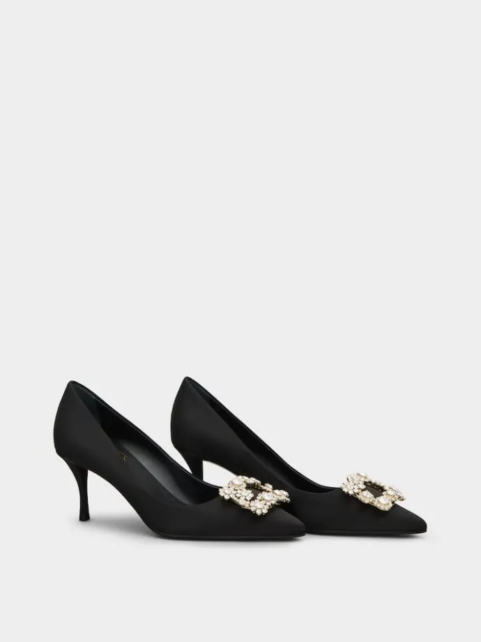 Roger Vivier Efflorescence Pumps in satin Hot