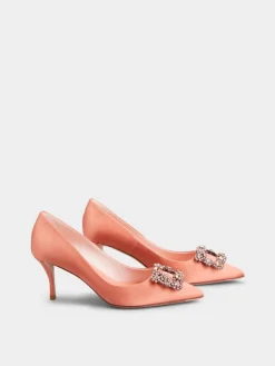 Roger Vivier Efflorescence Pumps in satin Online