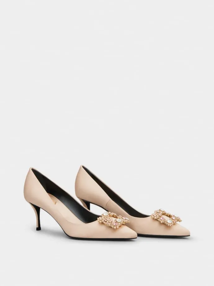 Roger Vivier Efflorescence Pumps in satin Outlet