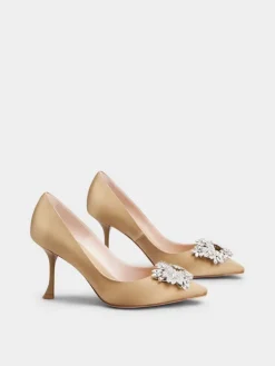Roger Vivier Efflorescence Pumps in satin New