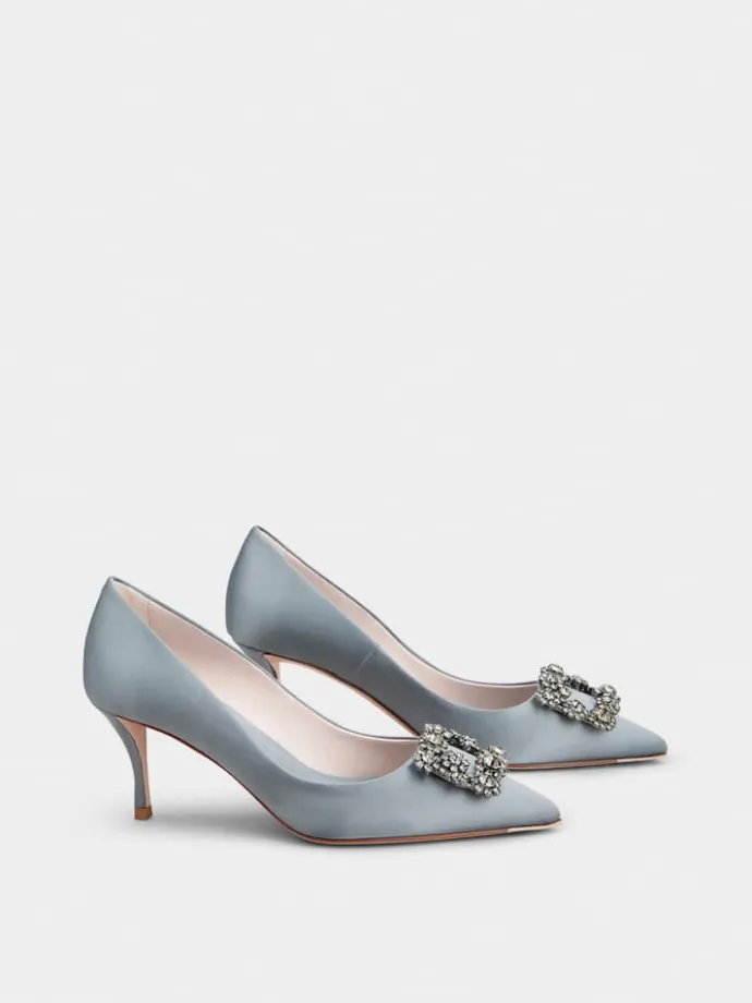 Roger Vivier Efflorescence Pumps in satin Clearance