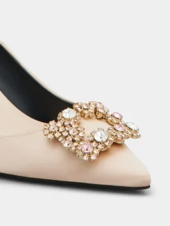 Roger Vivier Efflorescence Pumps in satin Outlet