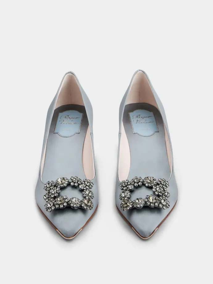 Roger Vivier Efflorescence Pumps in satin Clearance