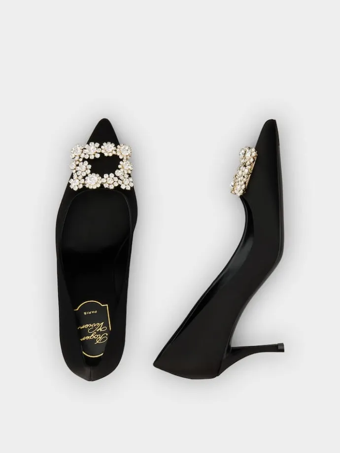 Roger Vivier Efflorescence Pumps in satin Hot