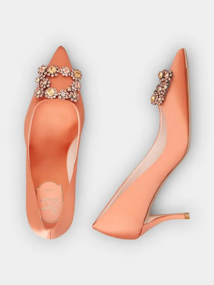 Roger Vivier Efflorescence Pumps in satin Online