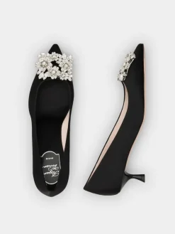 Roger Vivier Efflorescence Pumps in satin Hot
