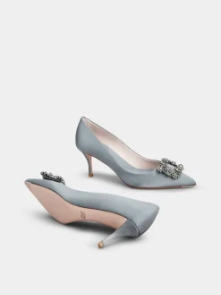 Roger Vivier Efflorescence Pumps in satin Clearance