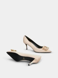 Roger Vivier Efflorescence Pumps in satin Outlet