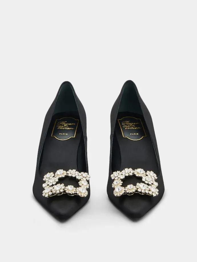 Roger Vivier Efflorescence Pumps in satin Hot