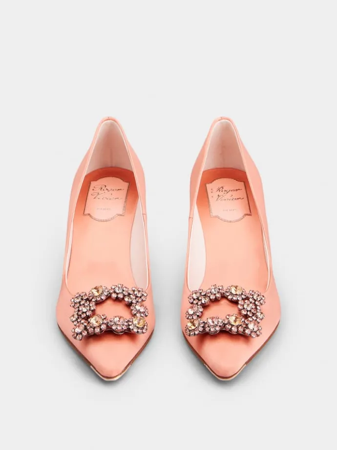 Roger Vivier Efflorescence Pumps in satin Online