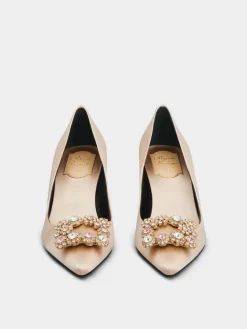 Roger Vivier Efflorescence Pumps in satin Outlet