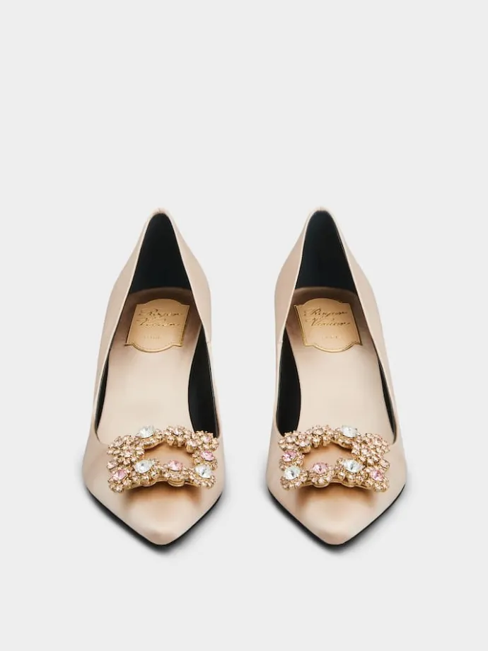 Roger Vivier Efflorescence Pumps in satin Outlet