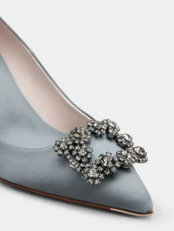 Roger Vivier Efflorescence Pumps in satin Clearance