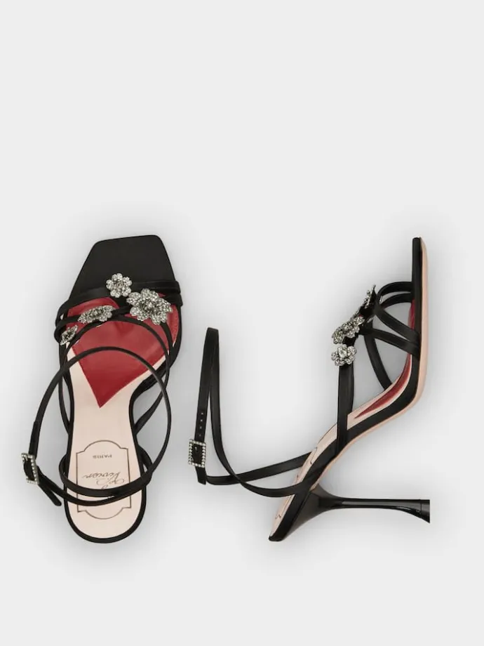 Roger Vivier Efflorescence Sandals in satin Sale