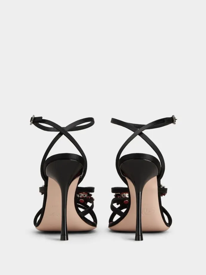 Roger Vivier Efflorescence Sandals in satin Sale