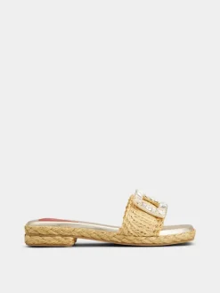 Roger Vivier Espadrilles Mules in raffia Sale