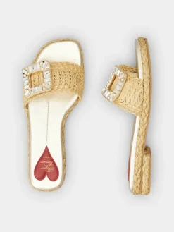 Roger Vivier Espadrilles Mules in raffia Sale