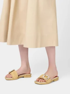 Roger Vivier Espadrilles Mules in raffia Sale